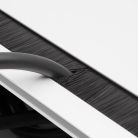 Süllyeszthető elosztó - 3-as + USB - Felnyíló - Ezüst
