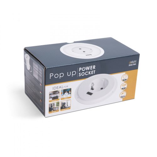Rejtett konnektor + USB töltő - Fehér