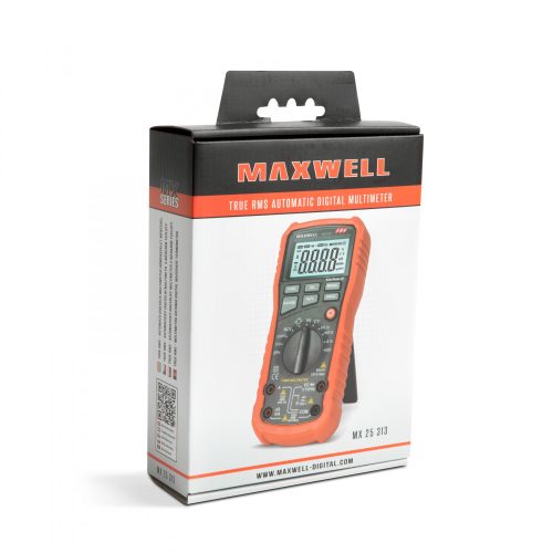 Maxwell 25313 multiméter - Automatikus méréshatár - Frekvencia és Hőmérséklet mérés