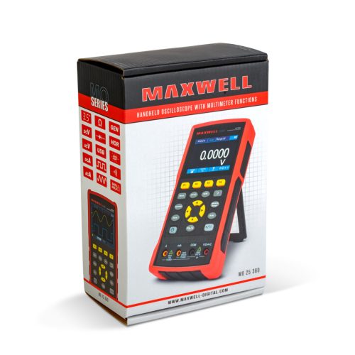Maxwell Digitális Kézi oszcilloszkóp - 2 csatornás - Színes kijelző
