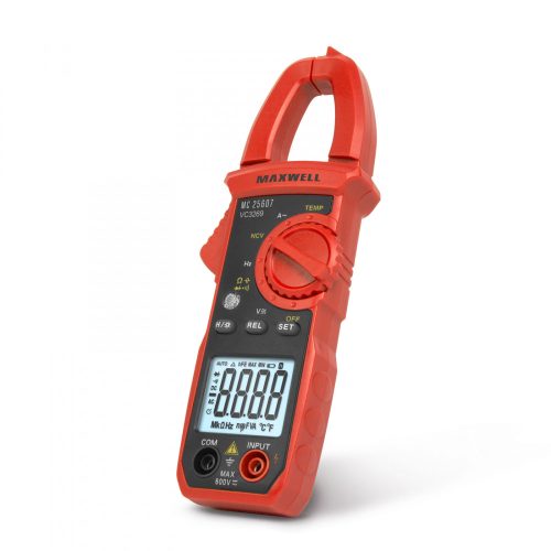Maxwell MC 25607 lakatfogó multiméter - AC 400 A - Frekvencia és hőmérséklet mérés