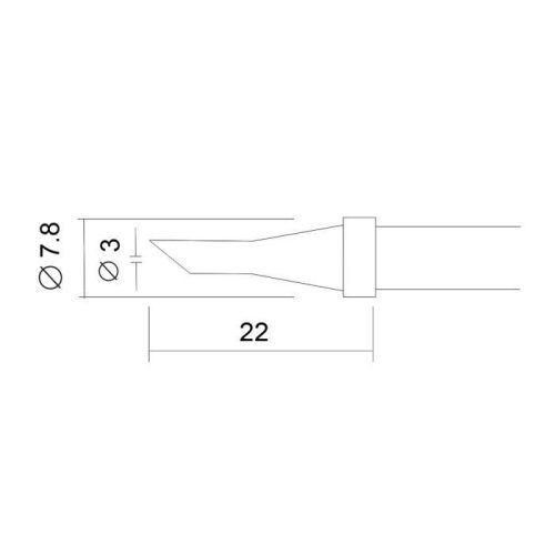 Pákahegy Fahrenheit 28020 forrasztóállomáshoz - 3 mm