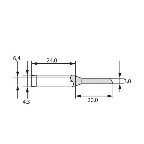 Pákahegy Fahrenheit 28013 forrasztóállomáshoz - 3 mm