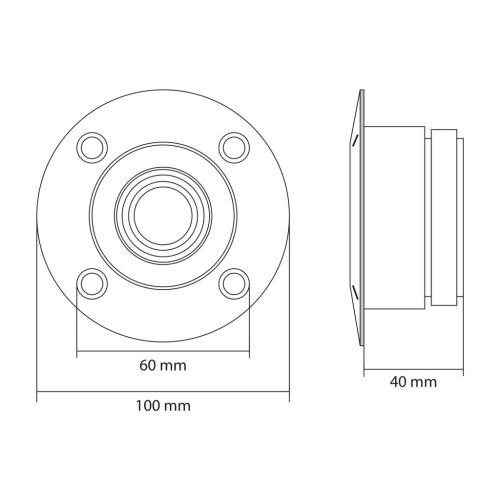 Dome Magassugárzó 1" - 70 W • 8 ohm