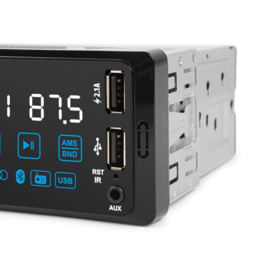 MNC PhantomX Fejegység - 1 DIN - 4 x 50 W - gesztusvezérlés - BT - MP3 - AUX - USB