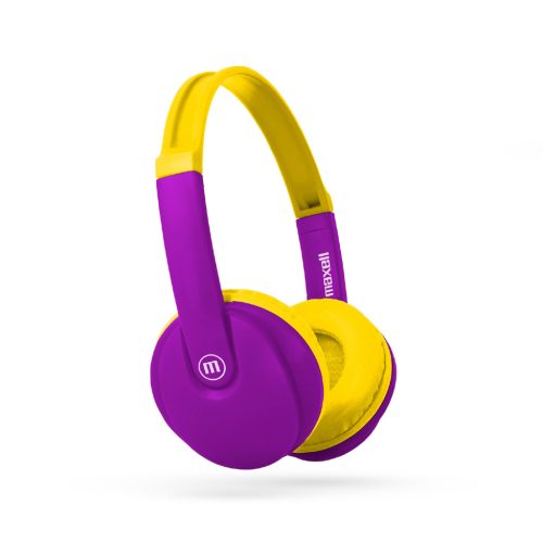 Maxell Gyerek Bluetooth Fejhallgató - Sárga Lila - HP-BT350
