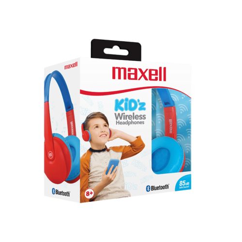 Maxell Gyerek Bluetooth Fejhallgató - Piros Kék - HP-BT350