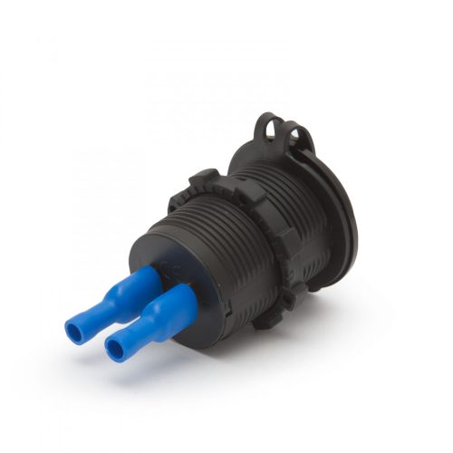 Beépíthető USB töltő - 2 USB port - zöld