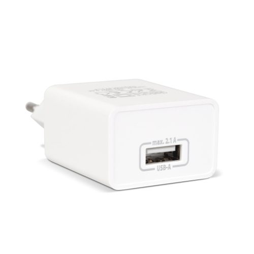 Delight Hálózati USB Töltő Adapter - 5V 2.1A - Fehér