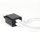 Dupla USB portos fekete fali töltő fej 2.4A teljesítménnyel