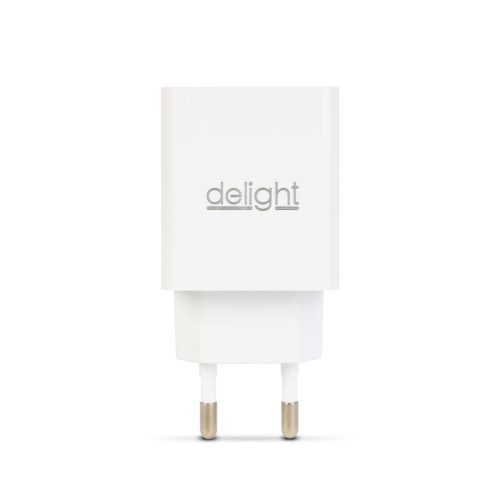 Letisztult fehér 2 portos USB-A fali töltő fej