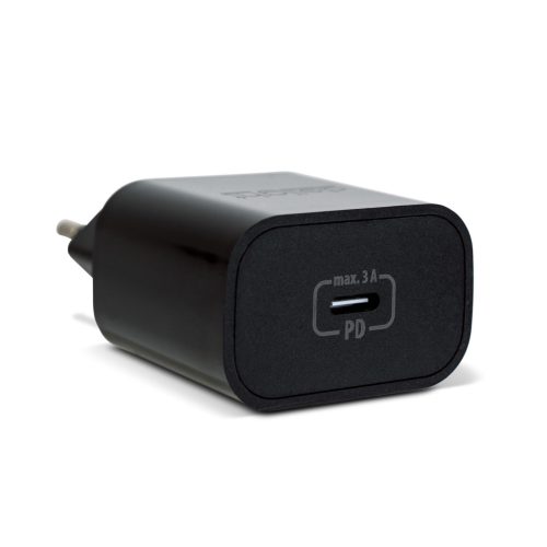 Delight hálózati USB-C gyorstöltő 20W PD - Fekete