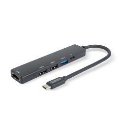   Multifunkciós USB Hub - HDMI + USB-C 5Gbps - 3x USB-A - 100 W