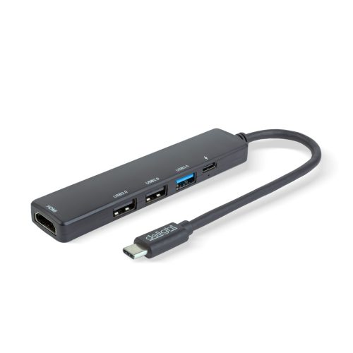 Multifunkciós USB Hub - HDMI + USB-C 5Gbps - 3x USB-A - 100 W