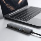Multifunkciós USB Hub - HDMI + USB-C 5Gbps - 3x USB-A - 100 W
