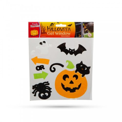 Halloween zselés ablakdekor - 12 db