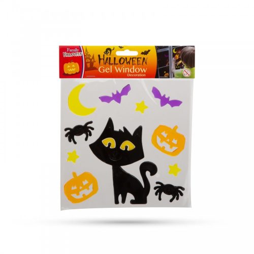 Halloween zselés ablakdekor - 12 db