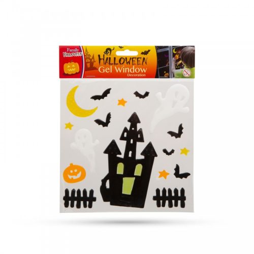 Halloween zselés ablakdekor - 12 db