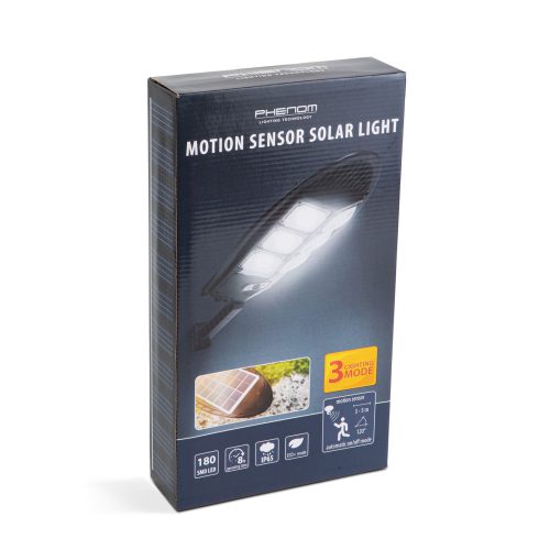 Napelemes Reflektor Mozgásérzékelővel - Távirányító - 3 Üzemmód - 1200 lm - 10W