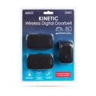 Delight Vezeték Nélküli Kinetikus Csengő - 2db Csengővel - Fekete