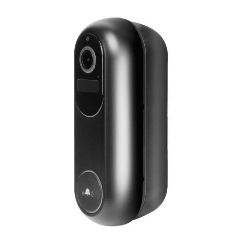 Delight Okos Csengő - akkumulátoros 12V - MicroSD FHD PIR - fekete