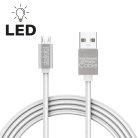Delight Ledes Micro USB Kábel Fehér - 1A - 1m