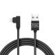 Delight Lightning - USB kábel 90 fokos csatlakozóval - 2A - 2m