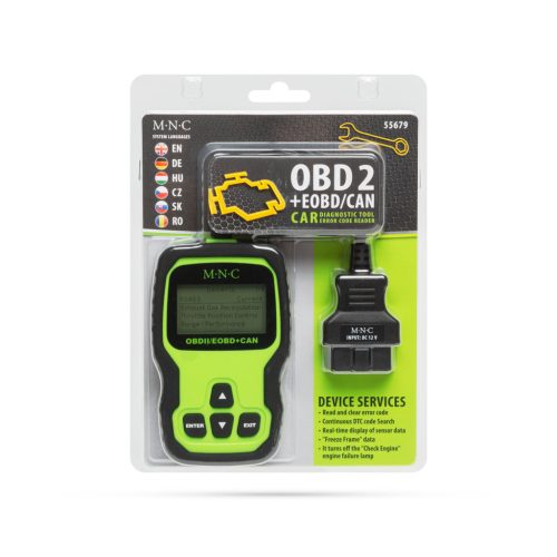 Hibakód Olvasó - Autódiagnosztika Műszer - Magyar Nyelvű - OBD2