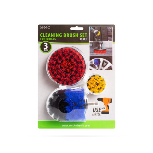 Tisztítókefe - Fúrógépbe fogható - 3 db kefe