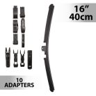 Ablaktörlő 16"/40 cm - 10 db adapterrel