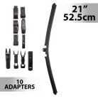 Ablaktörlő 21" / 52,5 cm - 10 db adapterrel