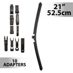 Ablaktörlő 21" / 52,5 cm - 10 db adapterrel
