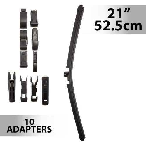 Ablaktörlő 21" / 52,5 cm - 10 db adapterrel