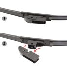 Ablaktörlő 22"/55 cm - 10 db adapterrel