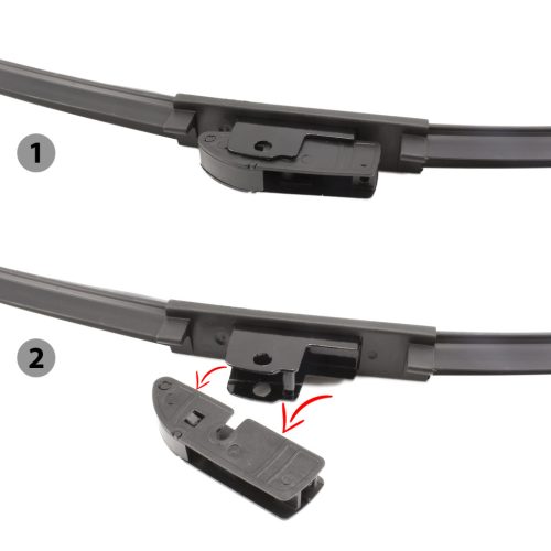 Ablaktörlő 24"/60 cm - 10 db adapterrel