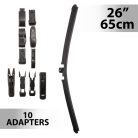 Ablaktörlő 26" / 65 cm - 10 db adapterrel