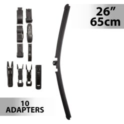 Ablaktörlő 26" / 65 cm - 10 db adapterrel
