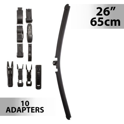 Ablaktörlő 26" / 65 cm - 10 db adapterrel