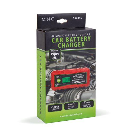 Autó akkumulátor töltő Automata 6V / 12V - 2 A / 4 A - Lítium-Vasfoszfát LiFePO4