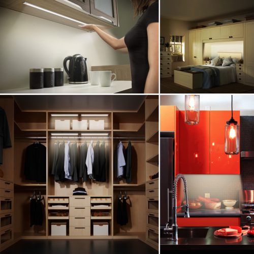 Szekrényvilágítás mozgásérzékelővel - Akkumulátoros - Mágneses - 2 W - 40 cm