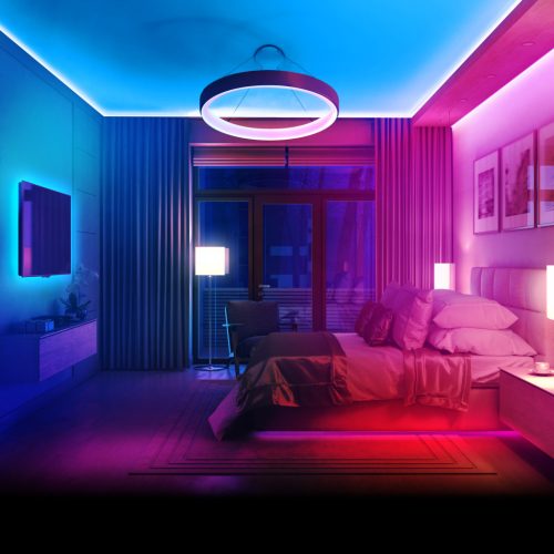 RGB LED szalag - MagicControl - 5 m - 100+ program - Tápegység - Távirányító