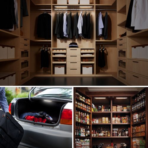 Szekrényvilágítás mozgás és fényérzékelővel