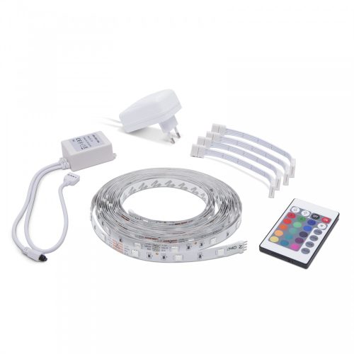 Phenom RGB LED szalag - Távirányító - Tápegység - 5 m