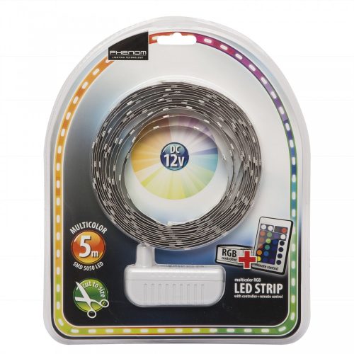 Phenom RGB LED szalag - Távirányító - Tápegység - 5 m