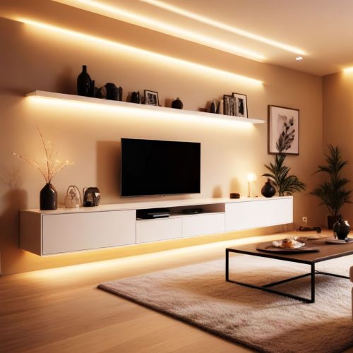 Neon LED szalag - Melegfehér - 5 m - Tápegység - Távirányító - 6W/m