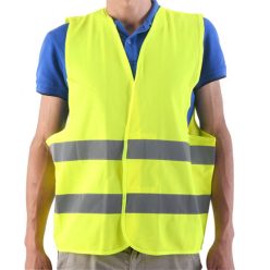   Fényvisszaverő mellény – 2. osztály, sárga – EN ISO 20471 tanúsítvánnyal