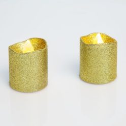 LED gyertya - Arany színű - 2 db