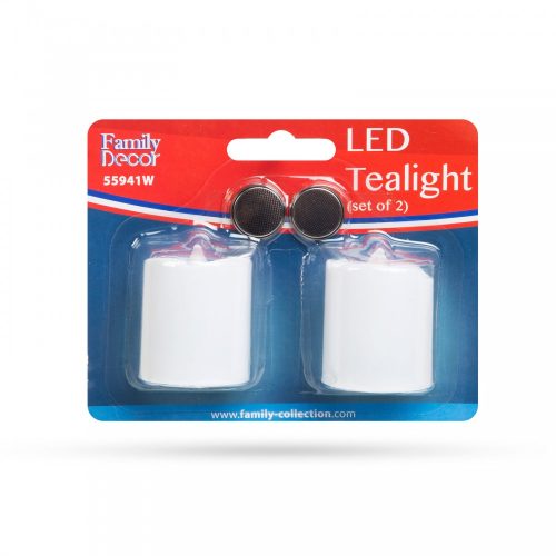 LED gyertya - fehér színű - 2 db