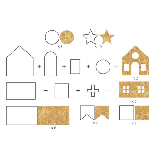 Sütikiszúró forma - 3D mézeskalács házikó