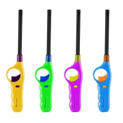 Gázgyújtó - utántölthető - több színben - 27 cm